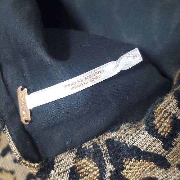 Free people chenille animal print cheetah skater circle mini skirt - Picture 8 of 9